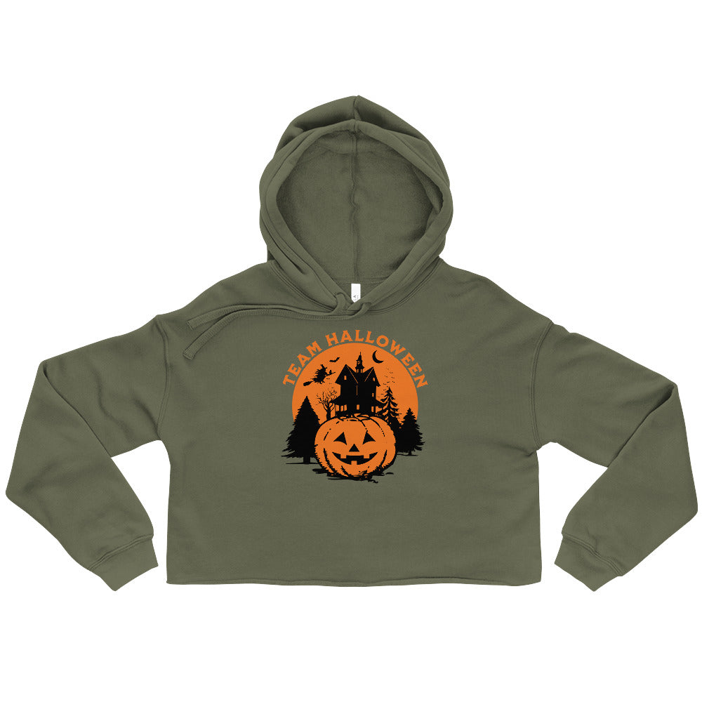 Team Halloween Cropped Hoodie