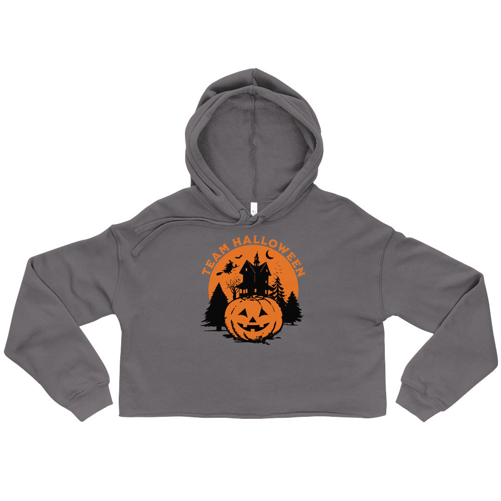 Team Halloween Cropped Hoodie