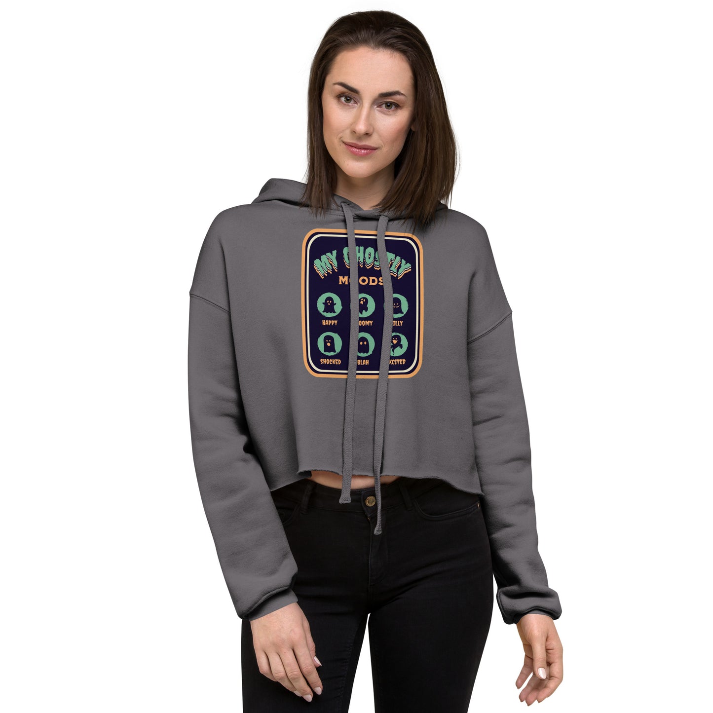 Ghostly Moods Cropped Hoodie
