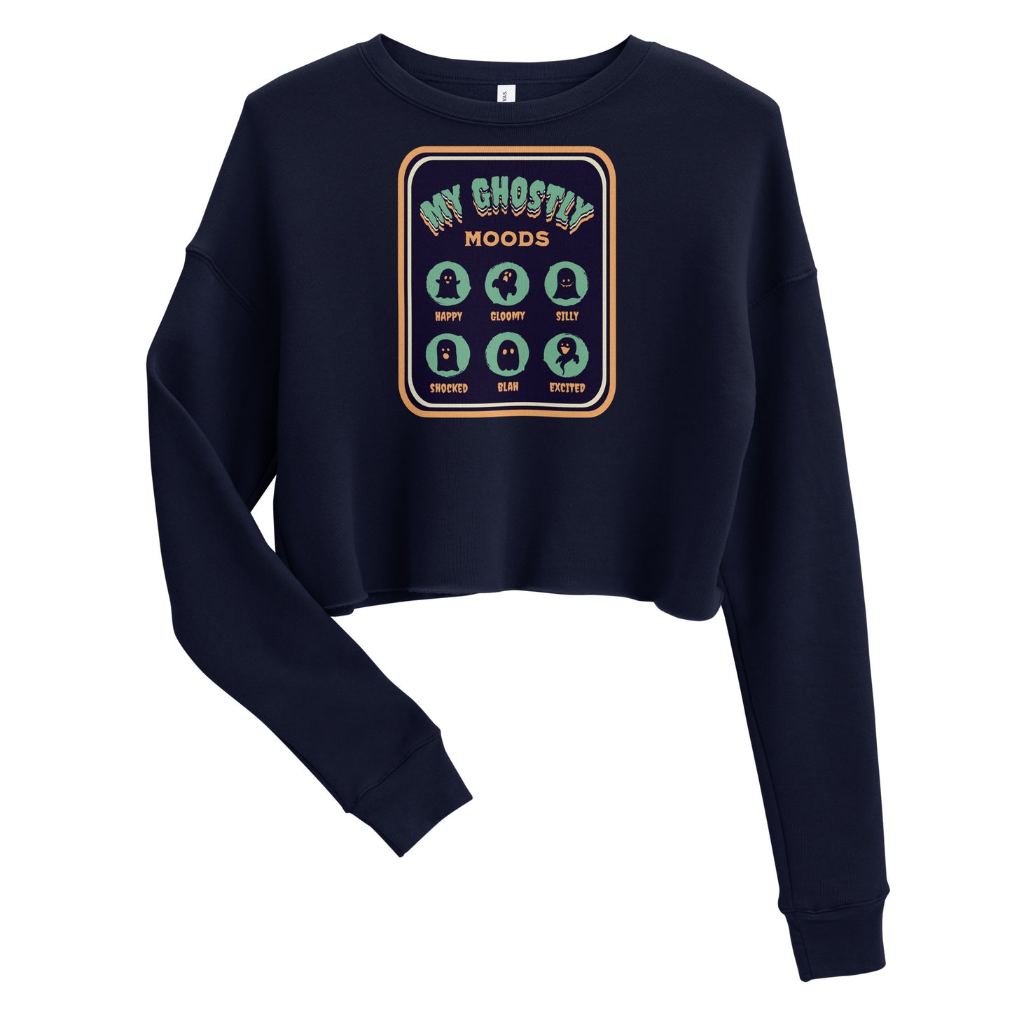 Ghostly Moods Cropped Sweatshirt