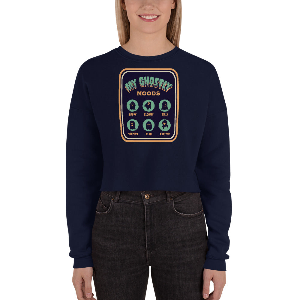 Ghostly Moods Cropped Sweatshirt