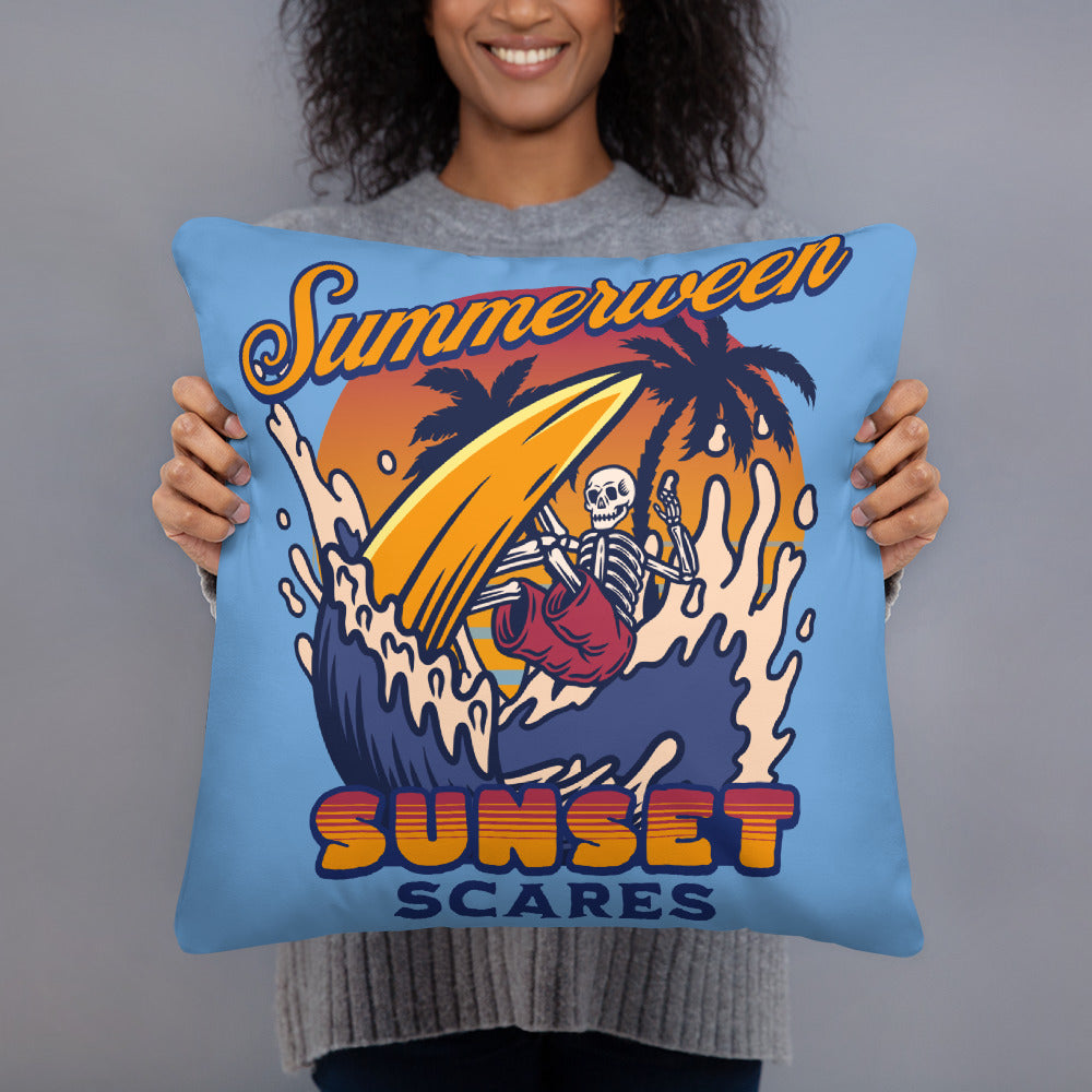 Sunset Scares Pillow