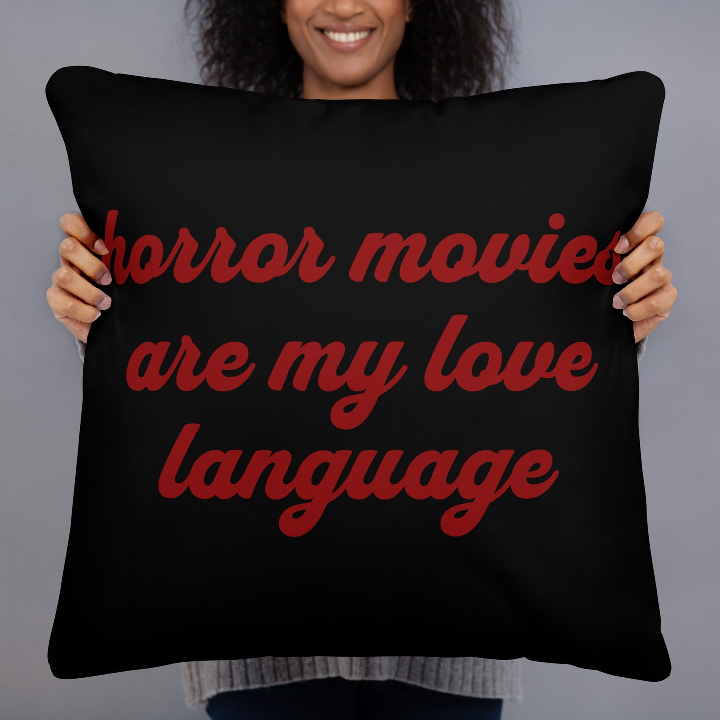 Love Language Pillow - Black