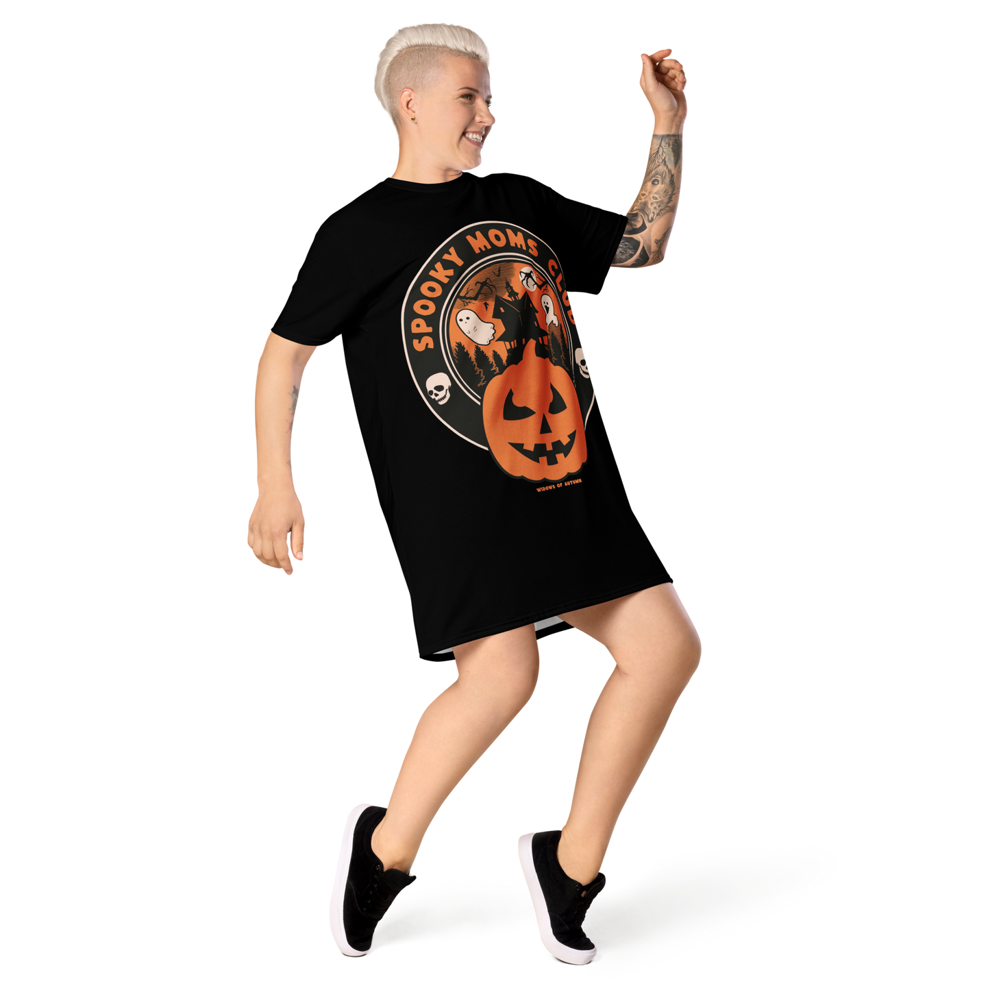 Spooky Moms Club T-Shirt Dress