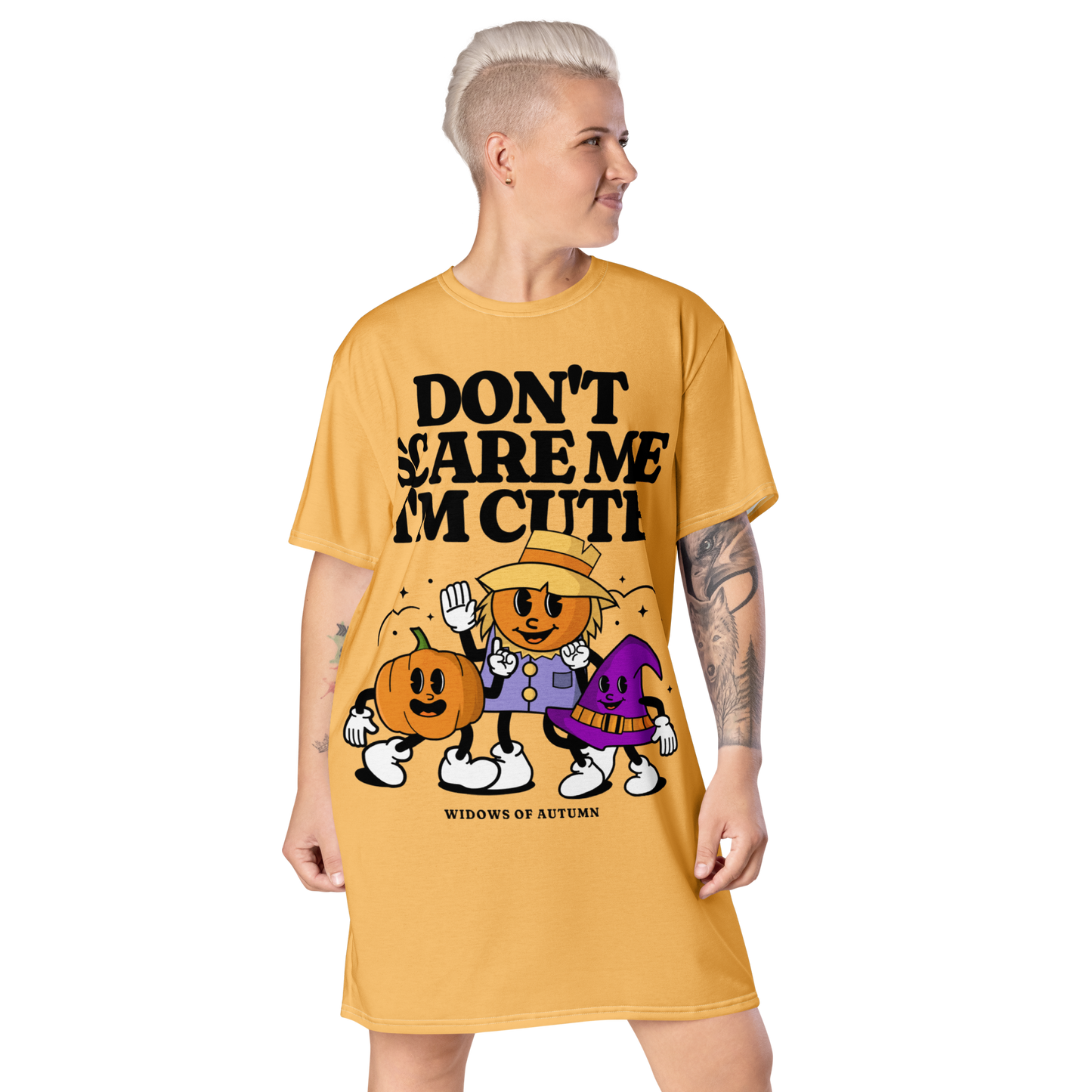 Don't Scare Me T-Shirt Dress