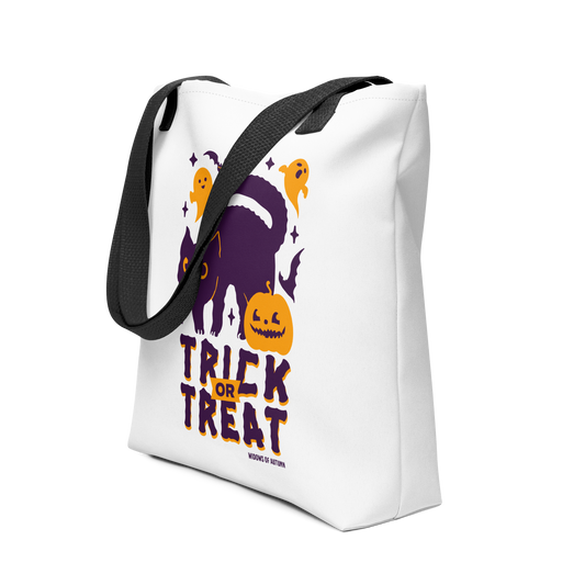 Trick Or Treat Tote Bag - White