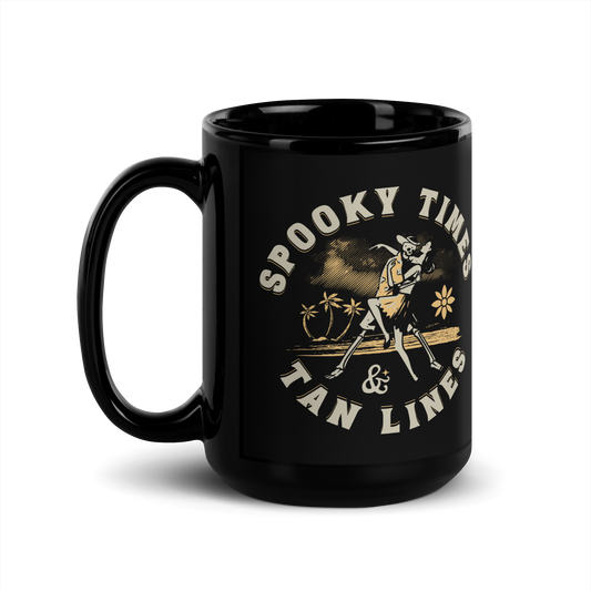 Spooky Times & Tan Lines Mug - Black