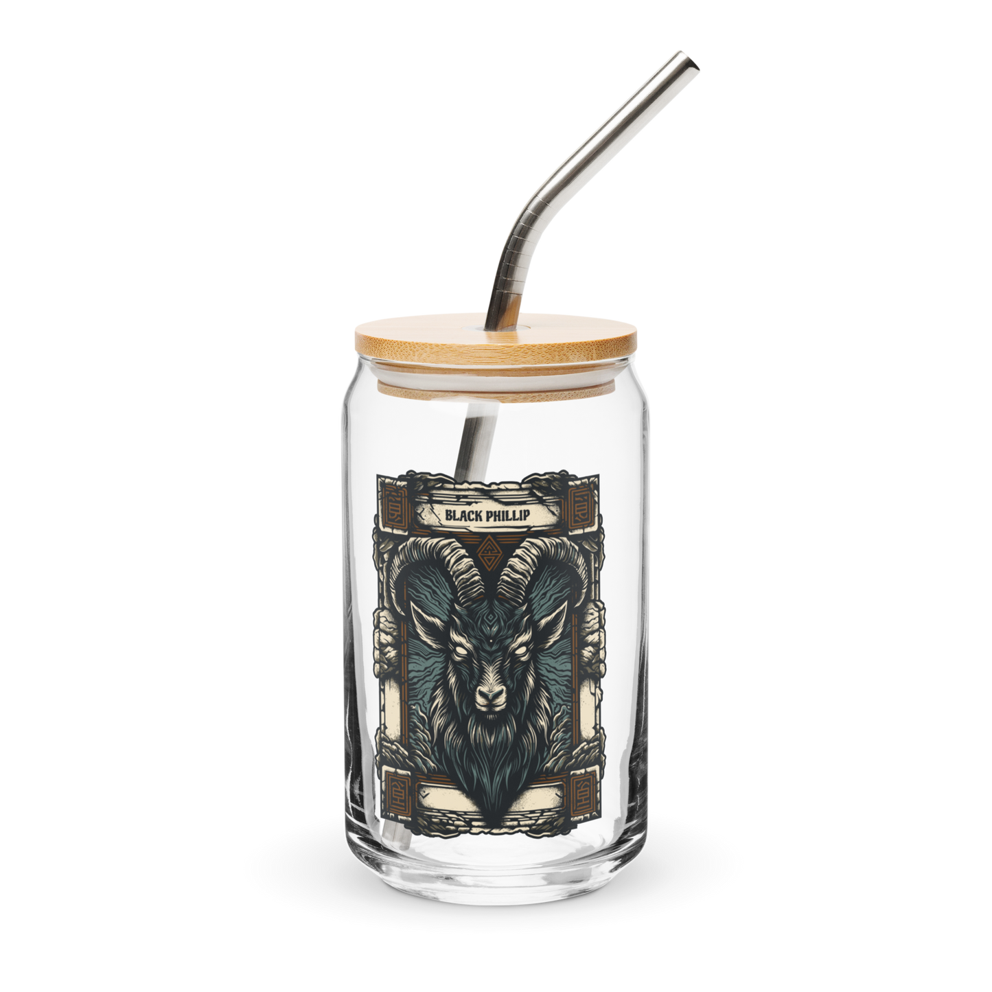 Black Phillip Glass Tumbler