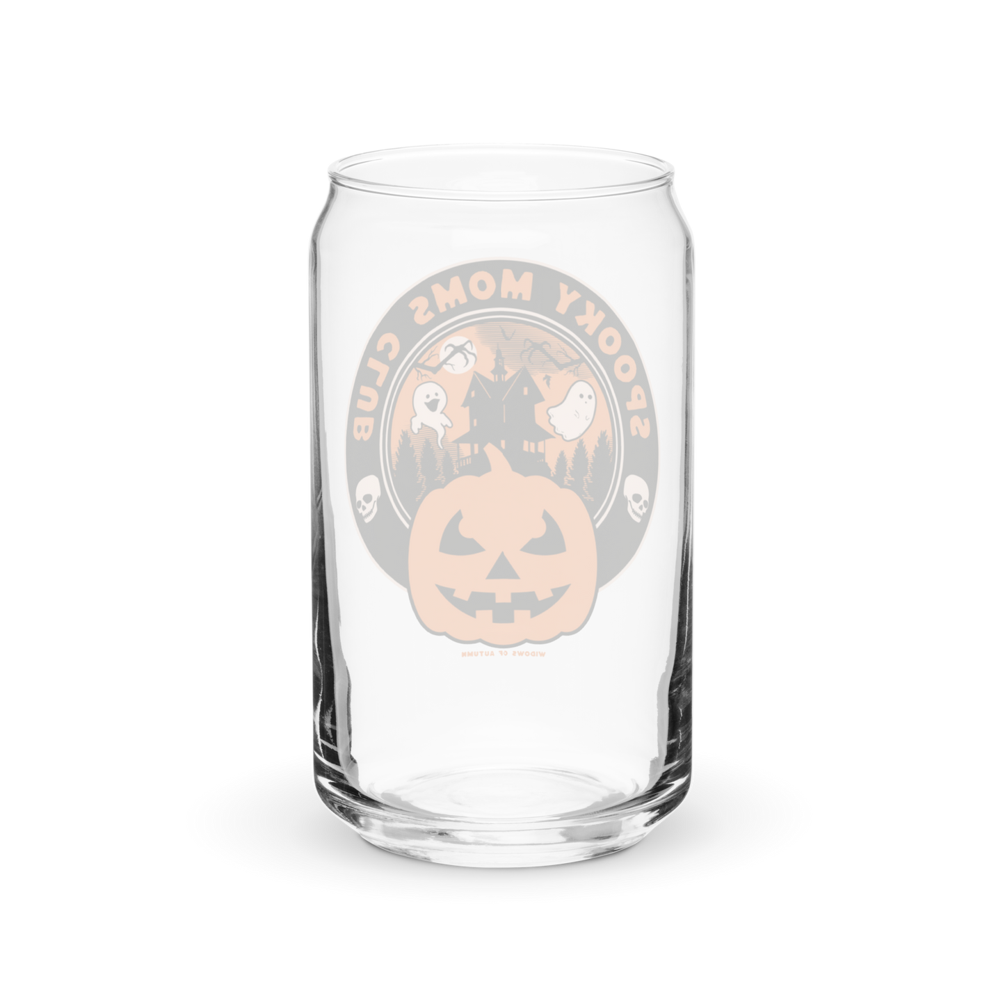 Spooky Moms Club Glass Tumbler