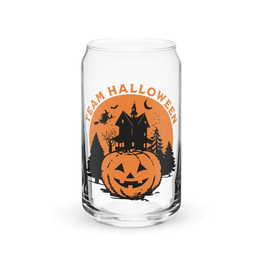 Team Halloween Glass Tumbler