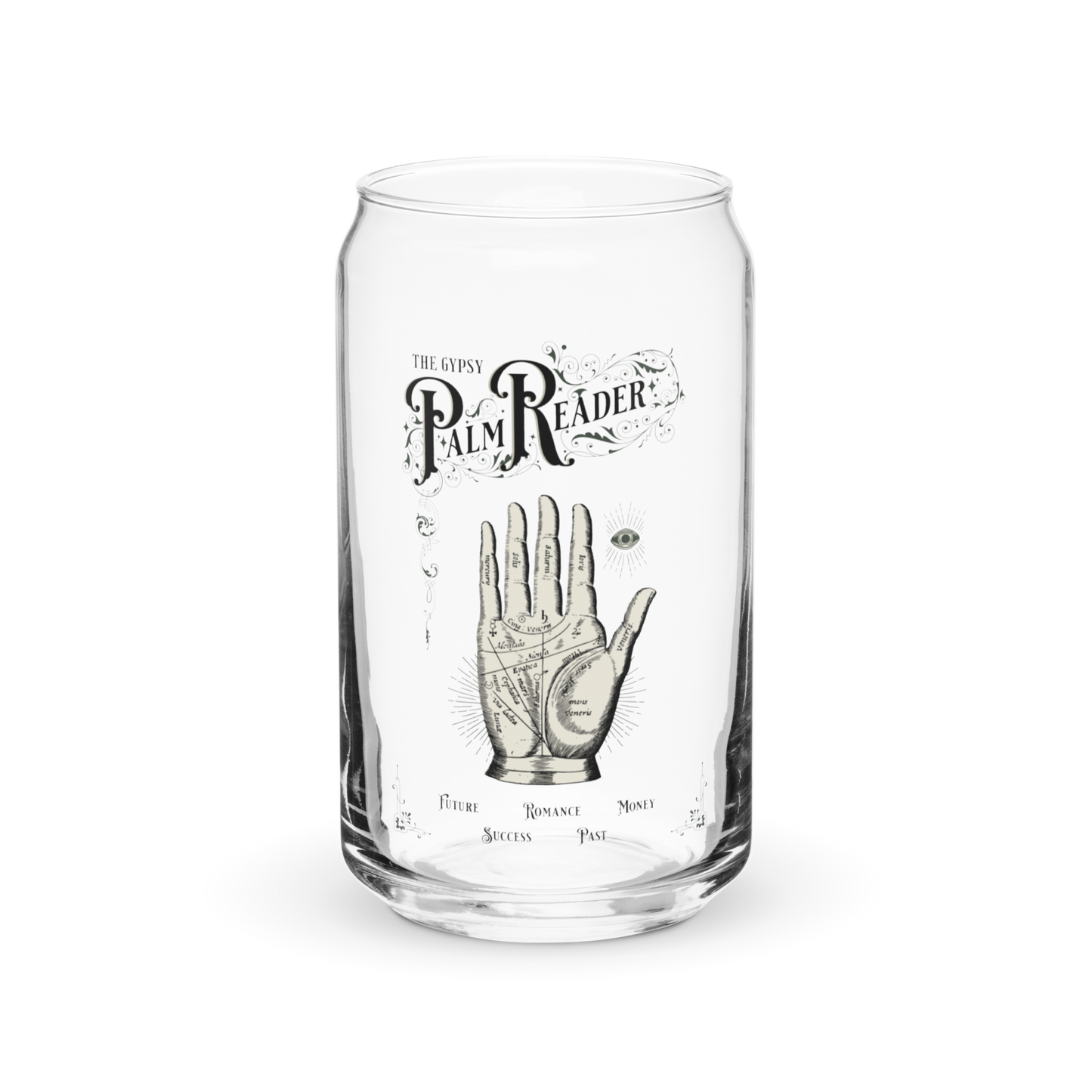 Palm Reader Glass Tumbler