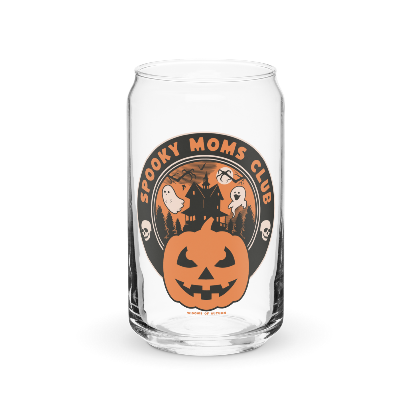 Spooky Moms Club Glass Tumbler