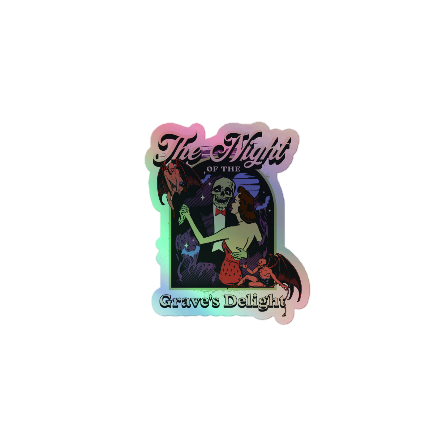 Grave's Delight Holographic Sticker