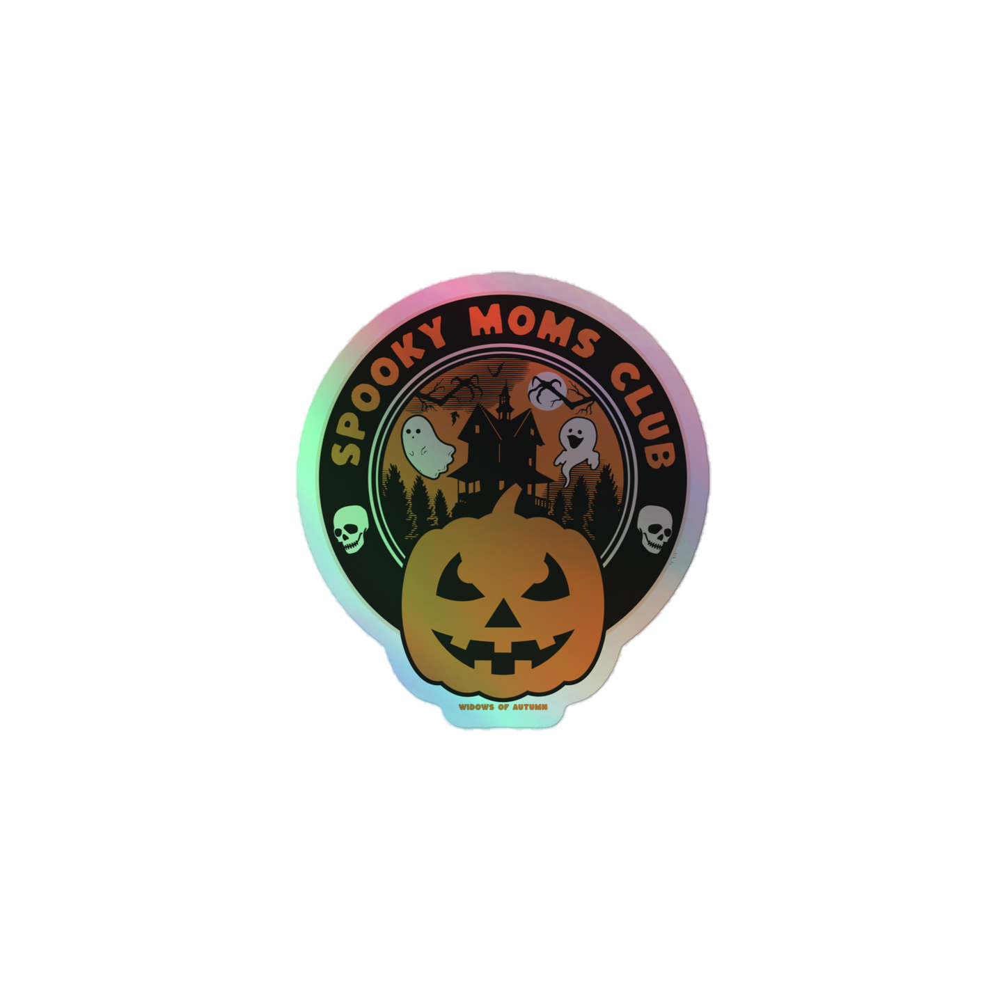 Spooky Moms Club Holographic Sticker