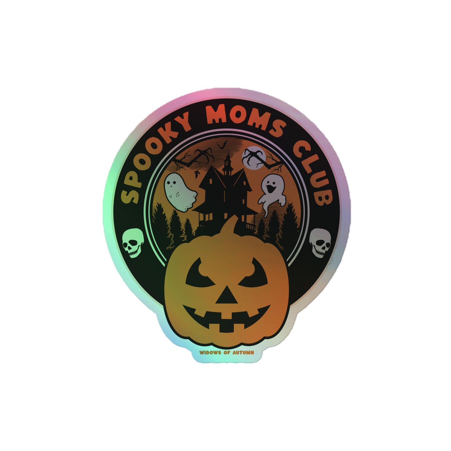 Spooky Moms Club Holographic Sticker