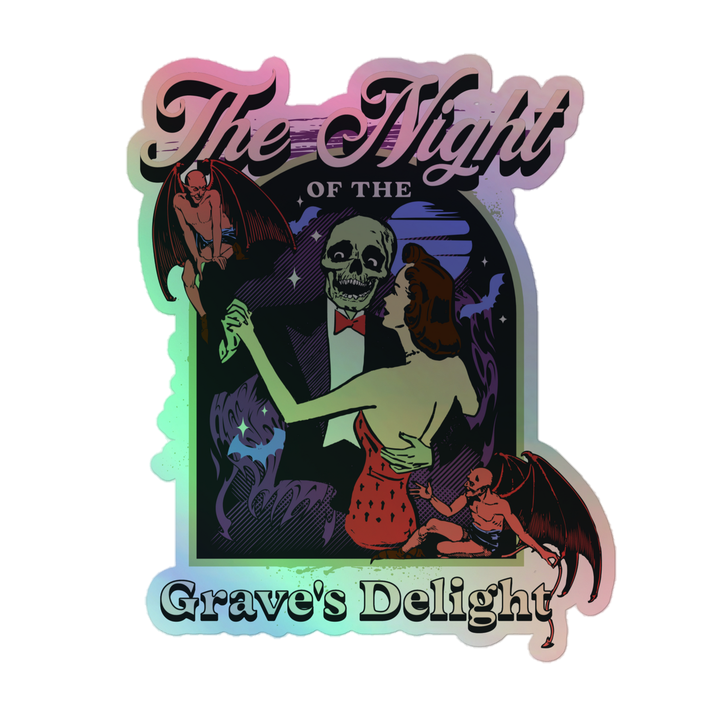 Grave's Delight Holographic Sticker