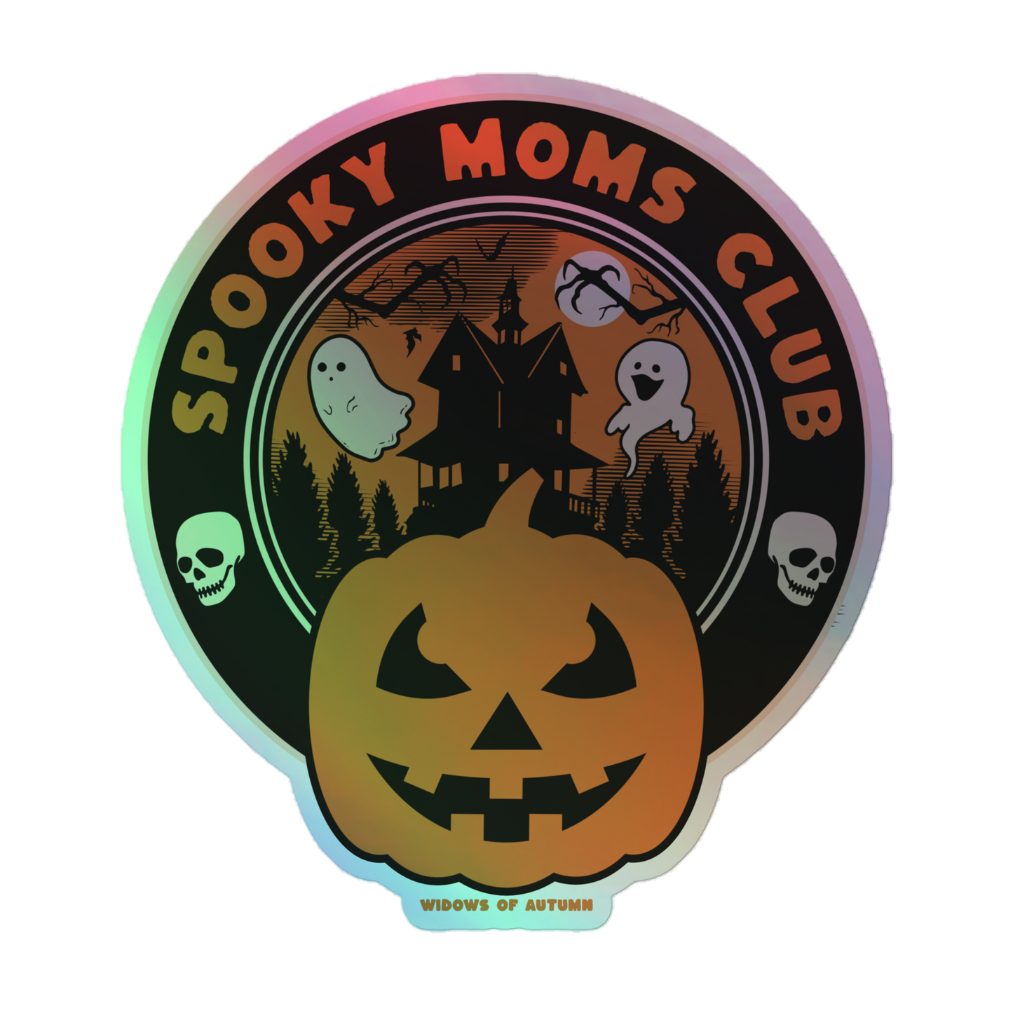 Spooky Moms Club Holographic Sticker