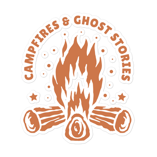 Campfires & Ghost Stories Bubble-Free Sticker