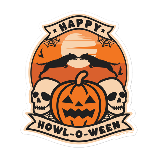 Howl-O-Ween Bubble-Free Sticker