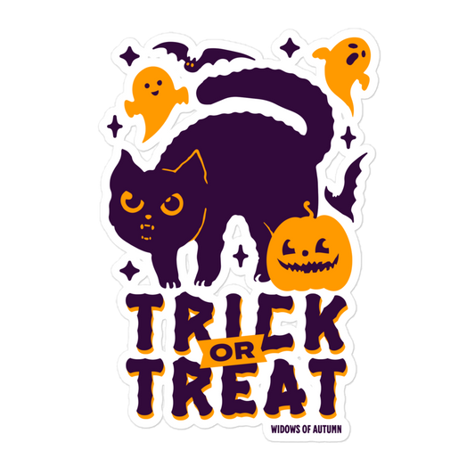 Trick Or Treat Bubble-Free Sticker