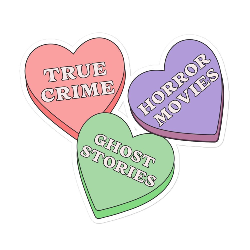 Candy Hearts Bubble-Free Sticker