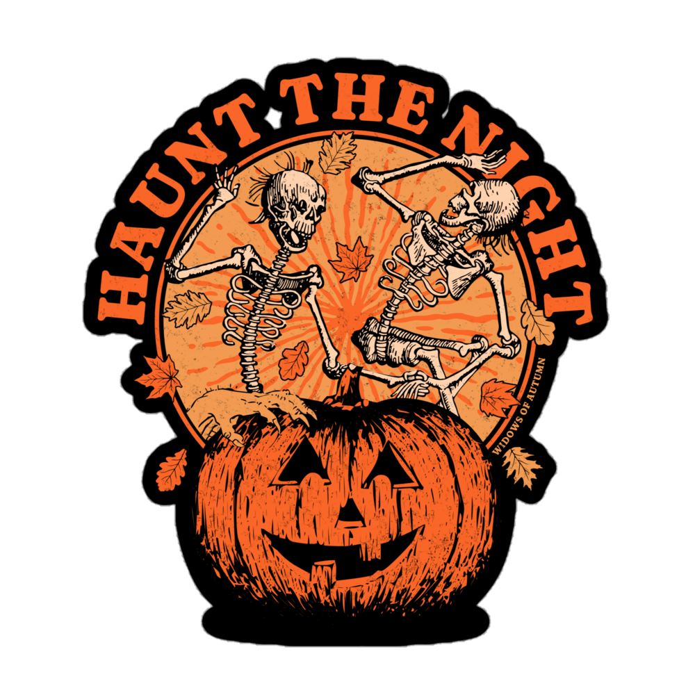 Haunt The Night Bubble-Free Sticker