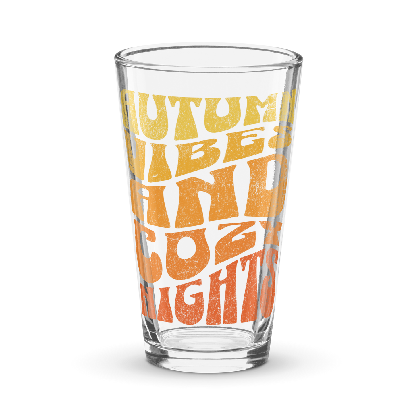 Cozy Autumn Shaker Pint Glass