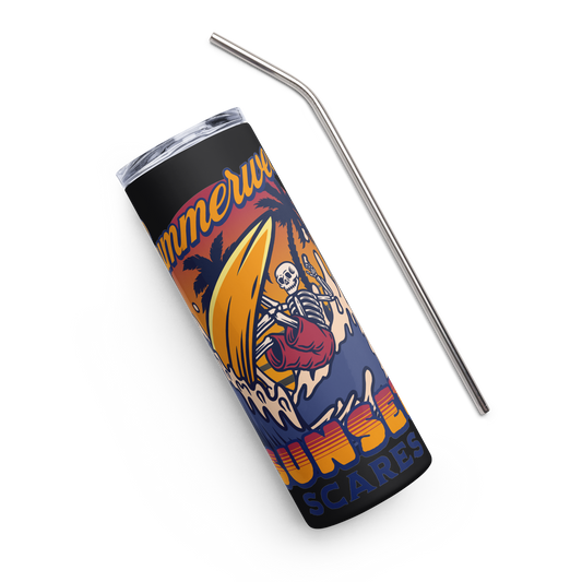 Sunset Scares Stainless Steel Tumbler