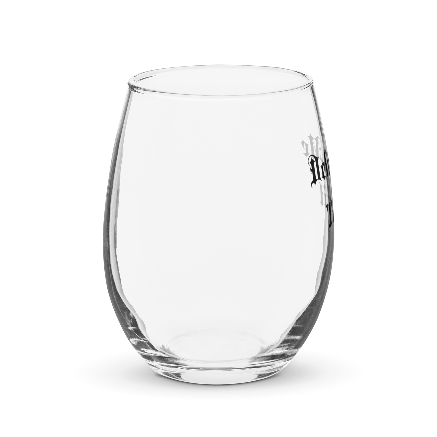 Deliver Me To Evil Stemless Wine Glass