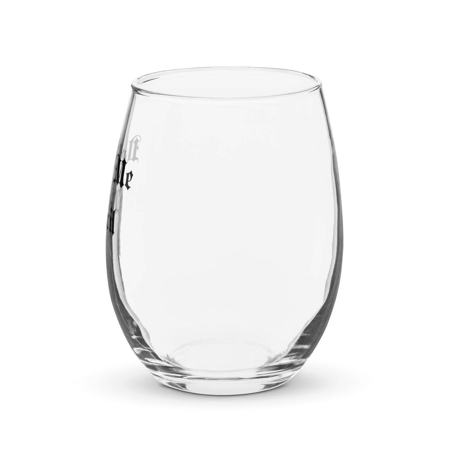 Deliver Me To Evil Stemless Wine Glass