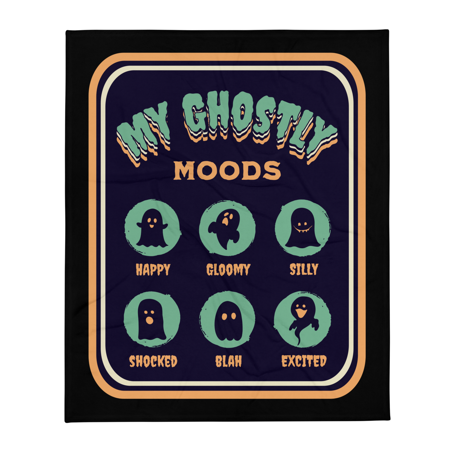 Ghostly Moods Throw Blanket