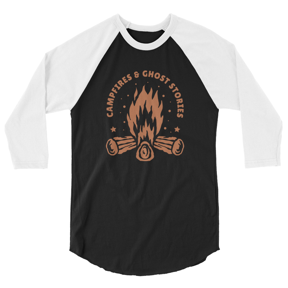 Campfires & Ghost Stories Baseball Tee