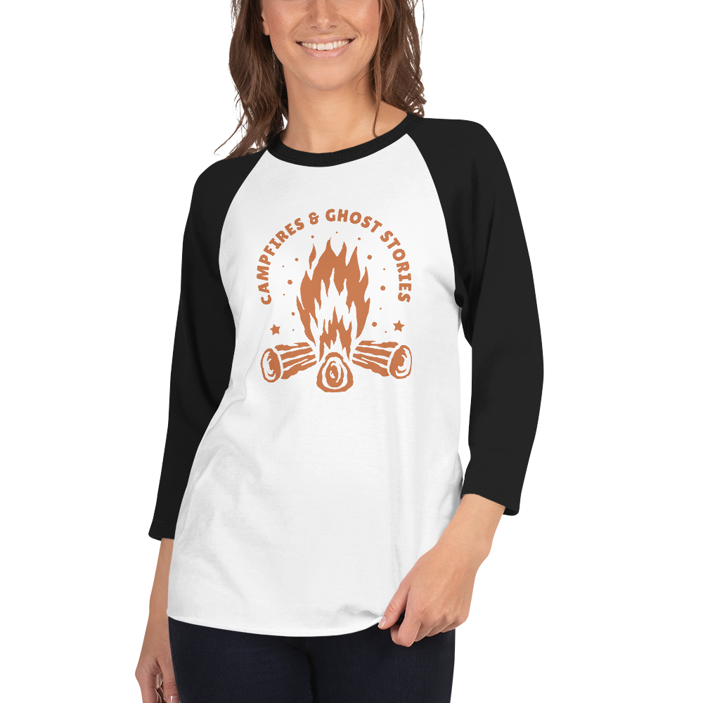 Campfires & Ghost Stories Baseball Tee