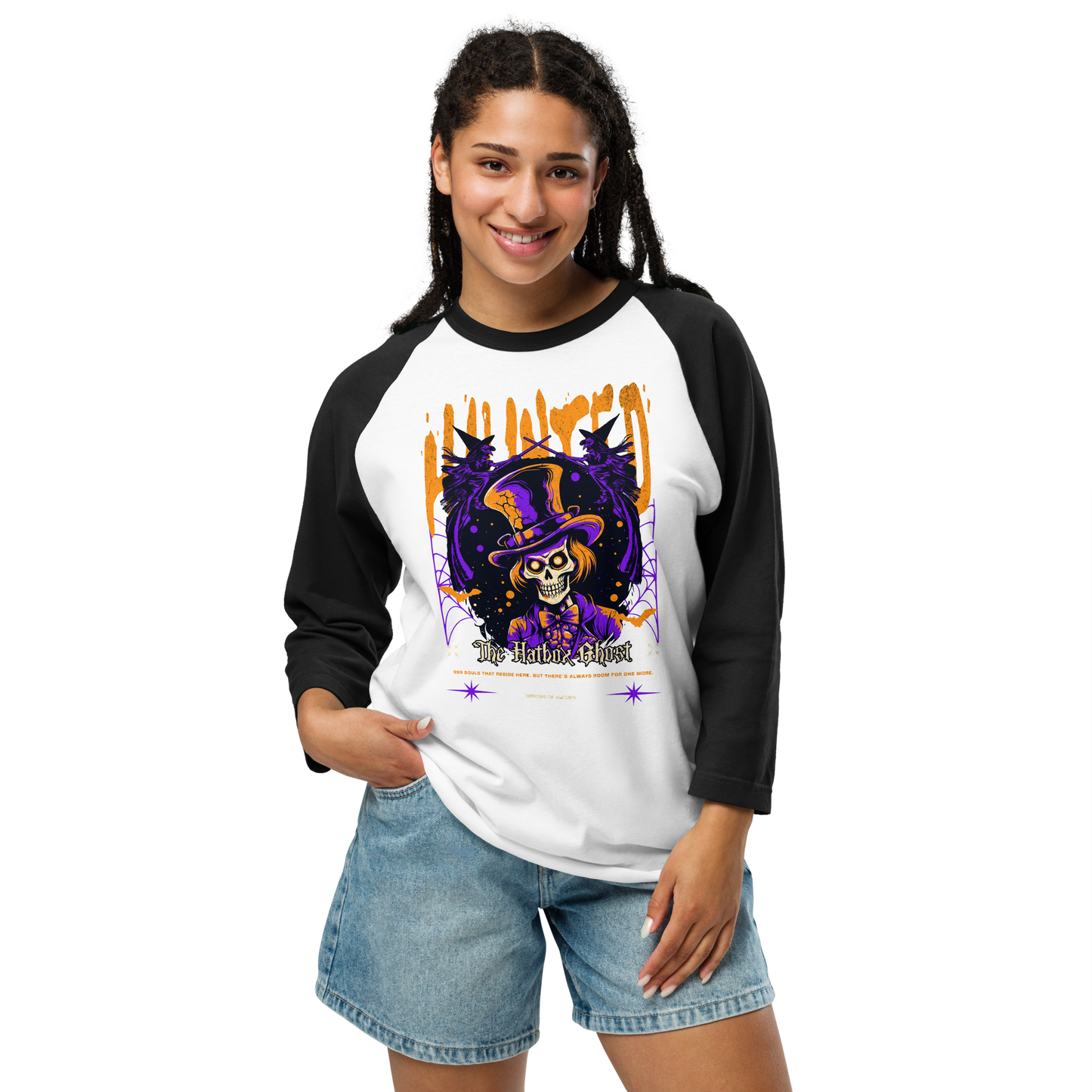 Hatbox Ghost Baseball Tee