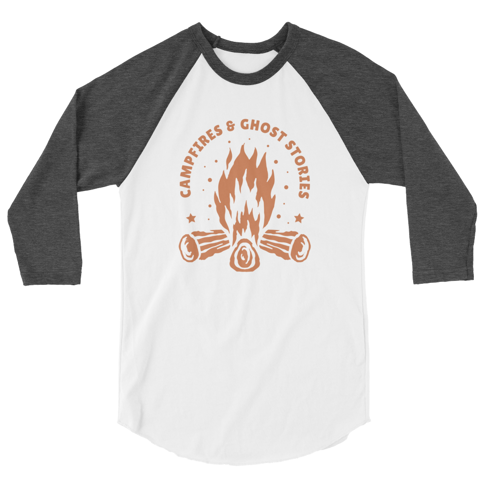 Campfires & Ghost Stories Baseball Tee