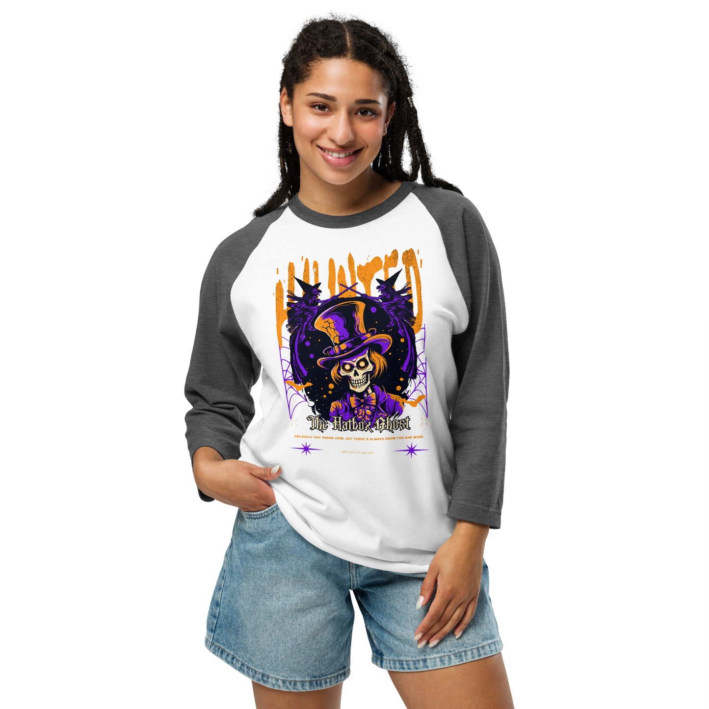 Hatbox Ghost Baseball Tee