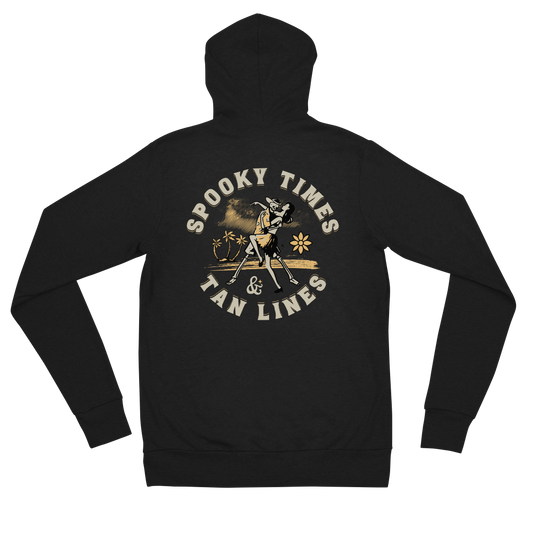 Spooky Times & Tan Lines Zip-Up Hoodie