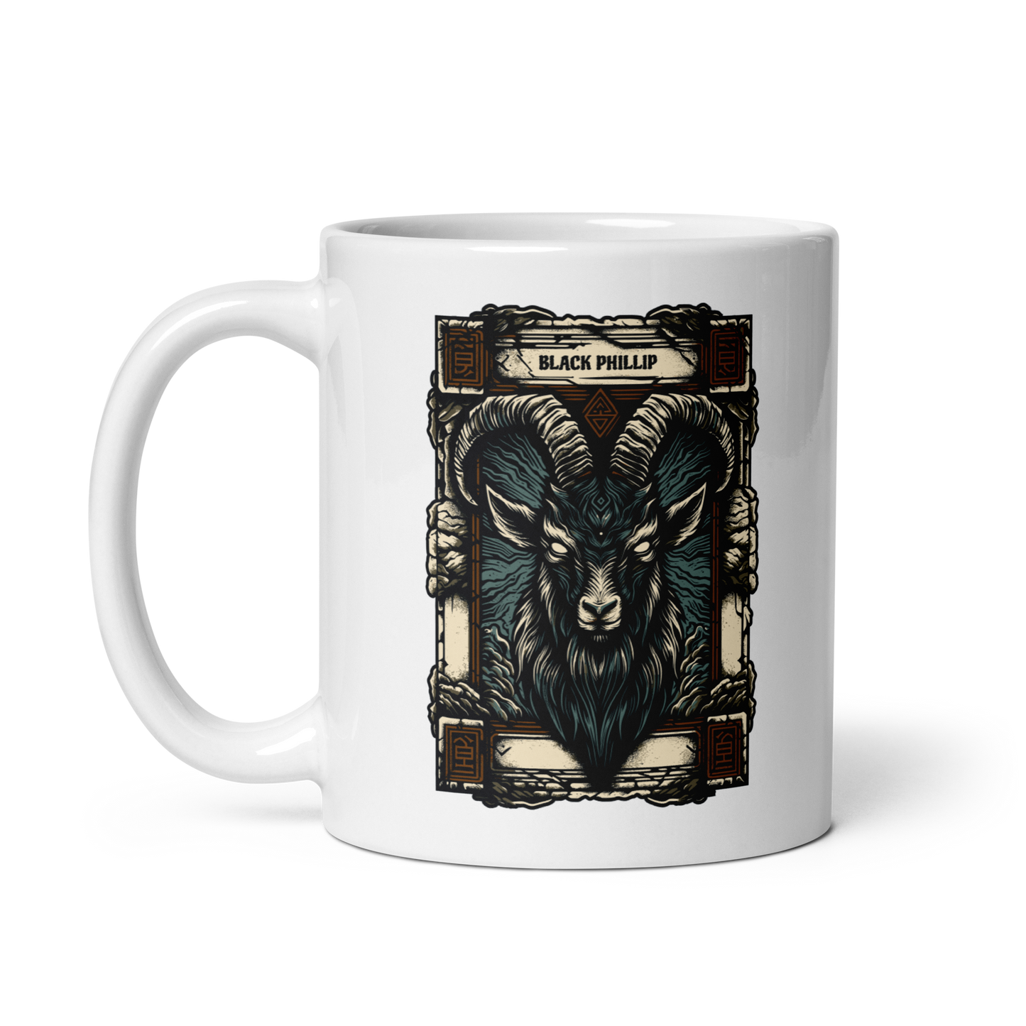 Black Phillip Mug - White