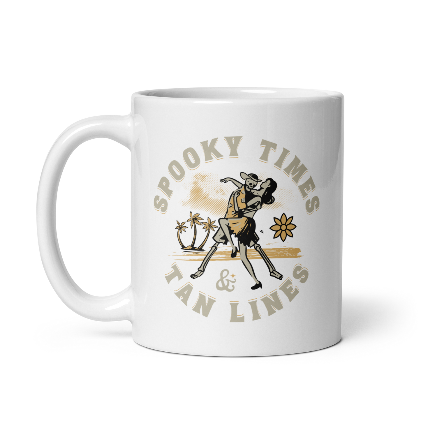 Spooky Times & Tan Lines Mug - White