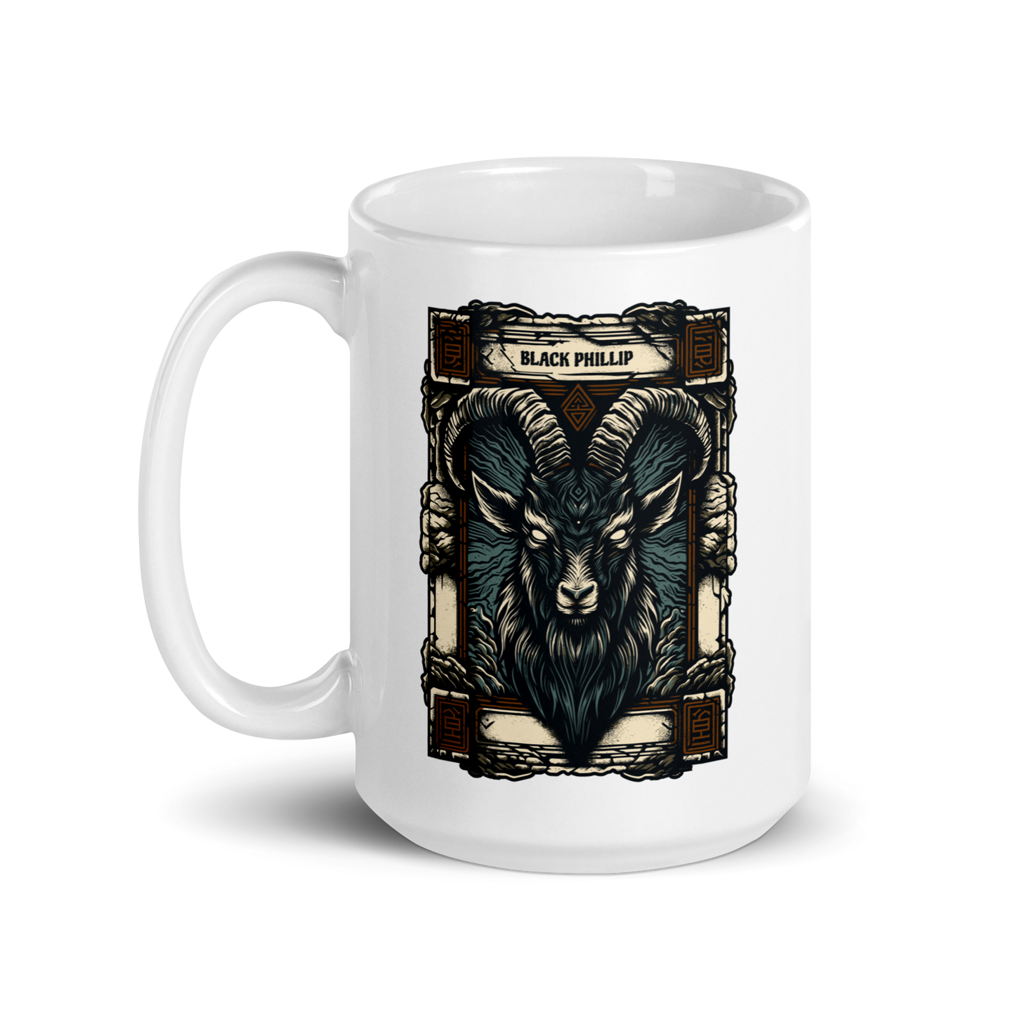 Black Phillip Mug - White