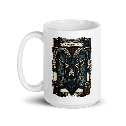 Black Phillip Mug - White