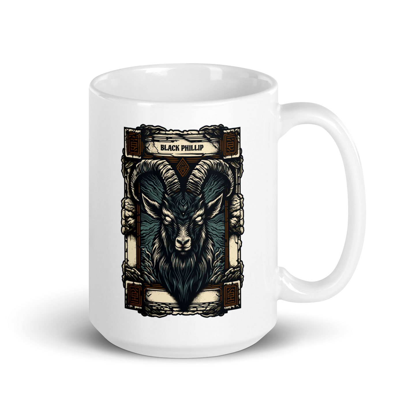 Black Phillip Mug - White