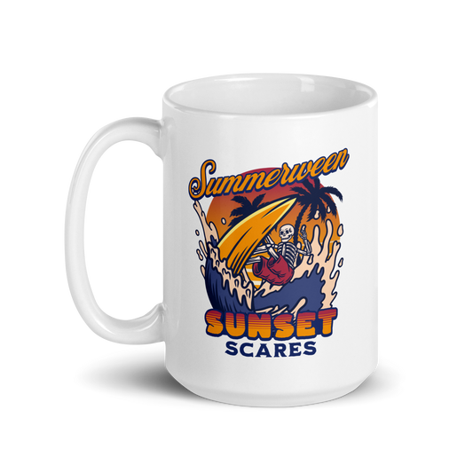 Sunset Scares Mug - White