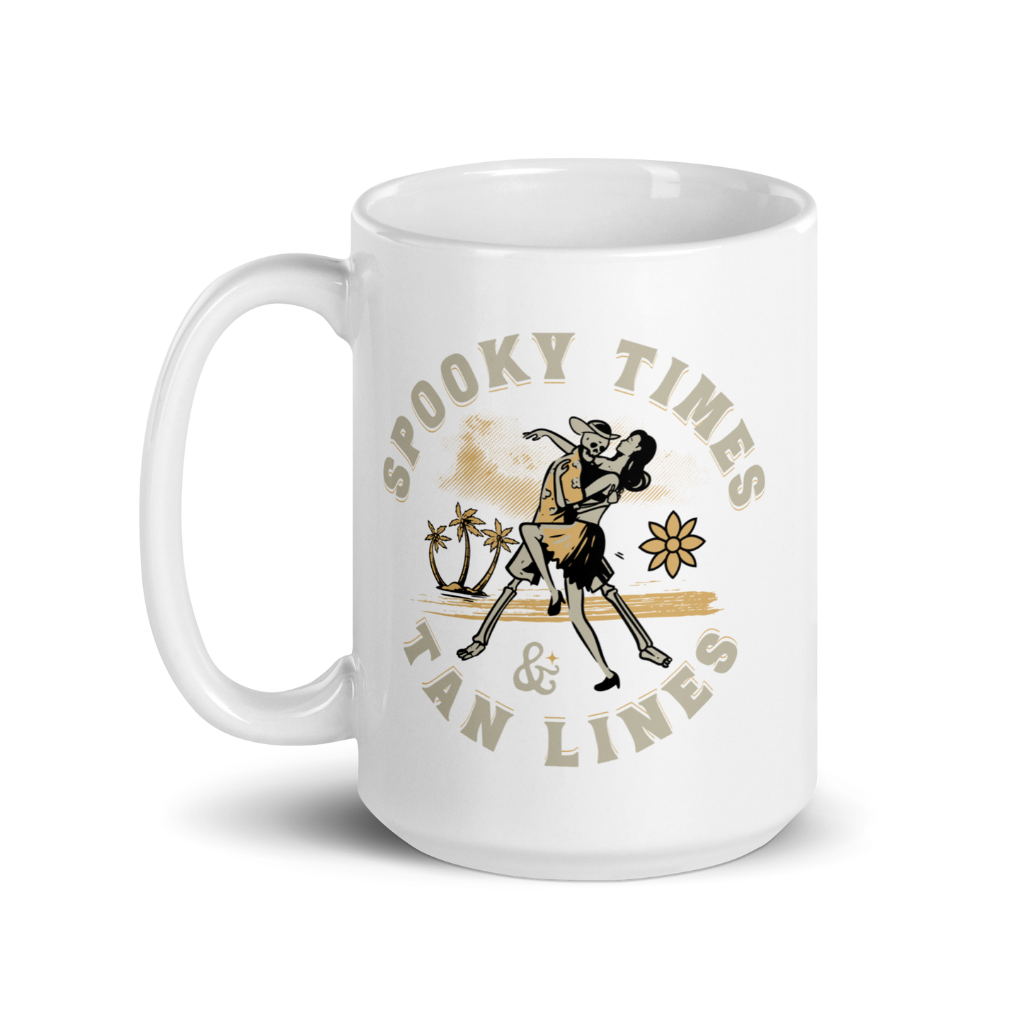 Spooky Times & Tan Lines Mug - White