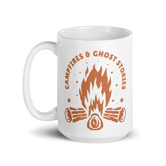 Campfires & Ghost Stories Mug - White