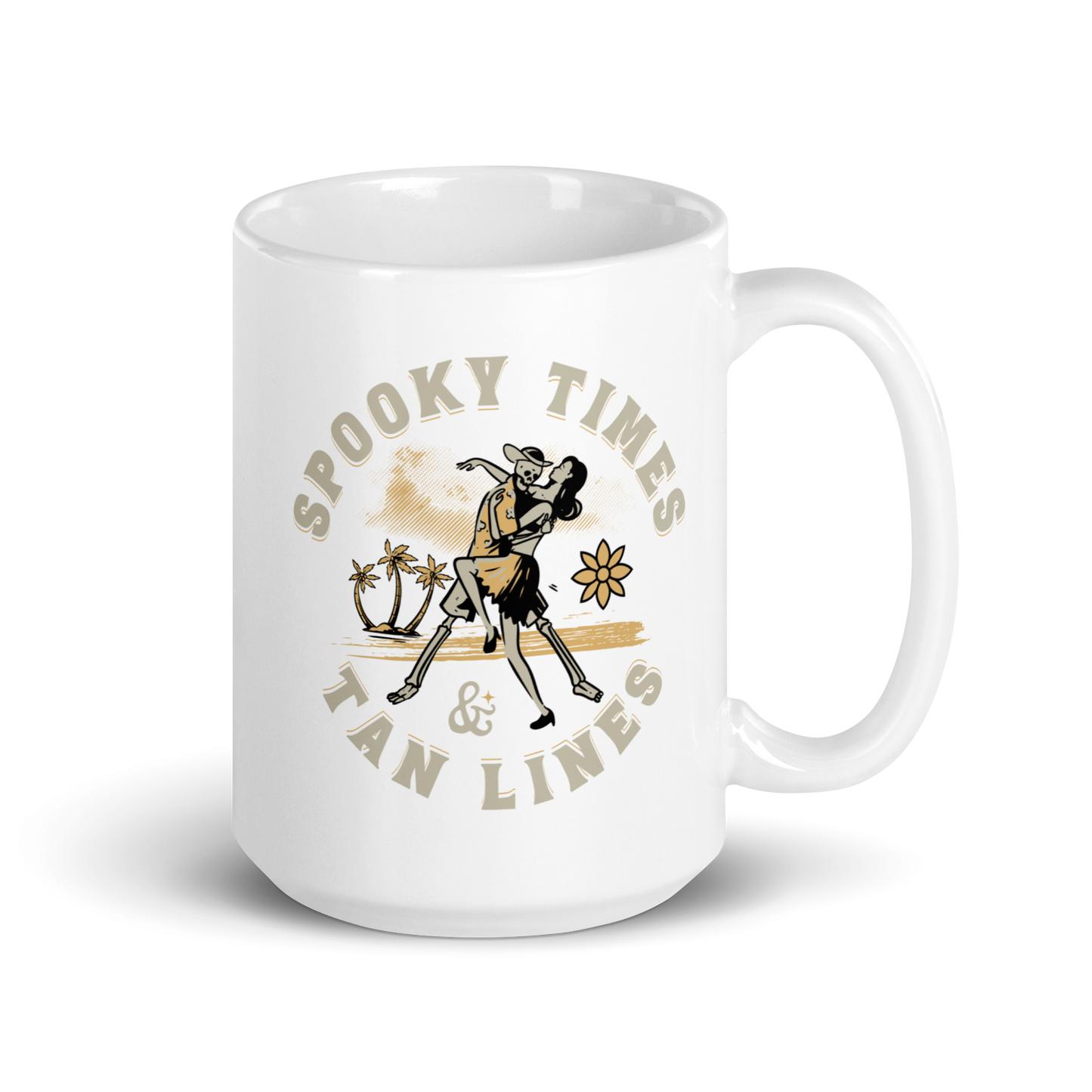 Spooky Times & Tan Lines Mug - White