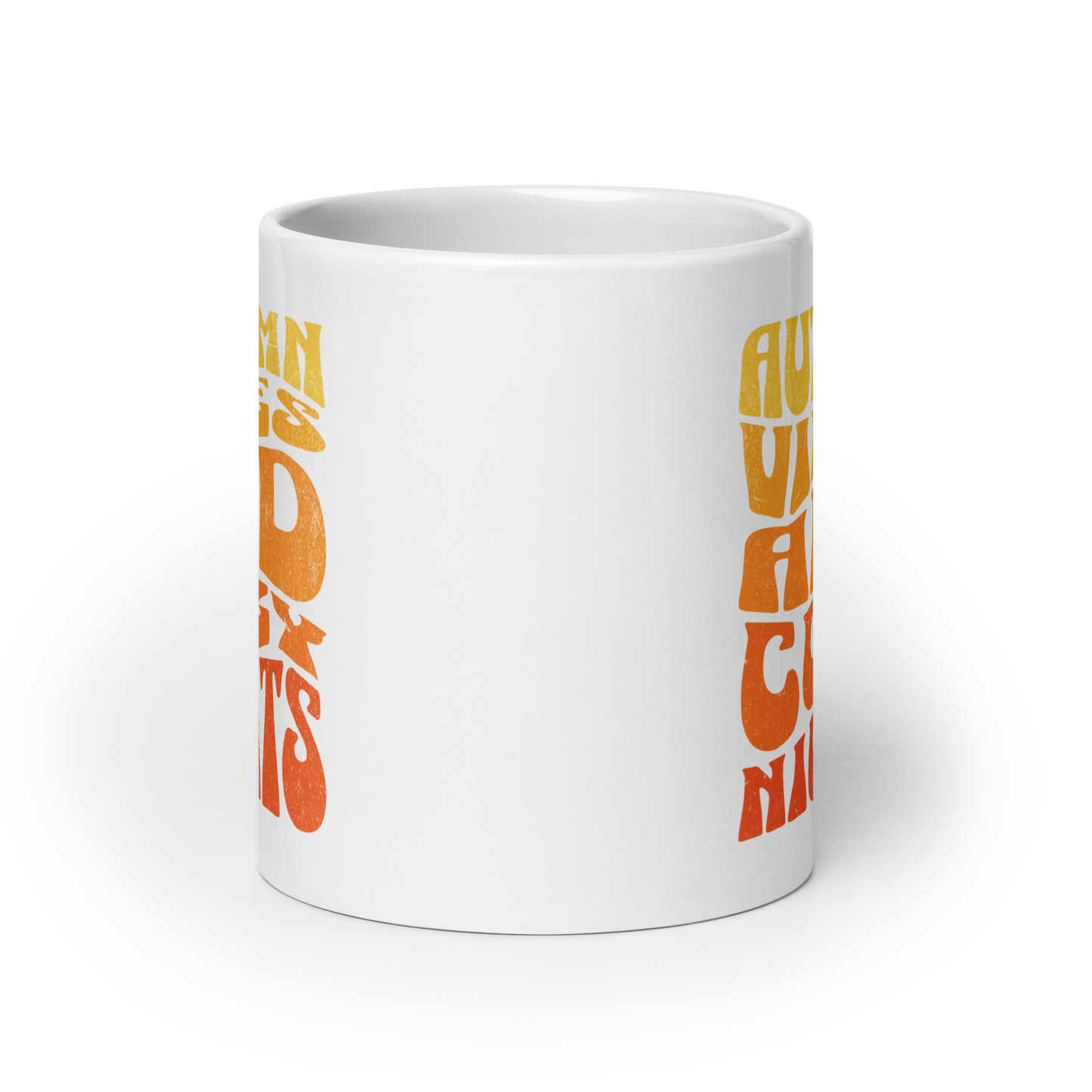 Cozy Autumn Mug - White