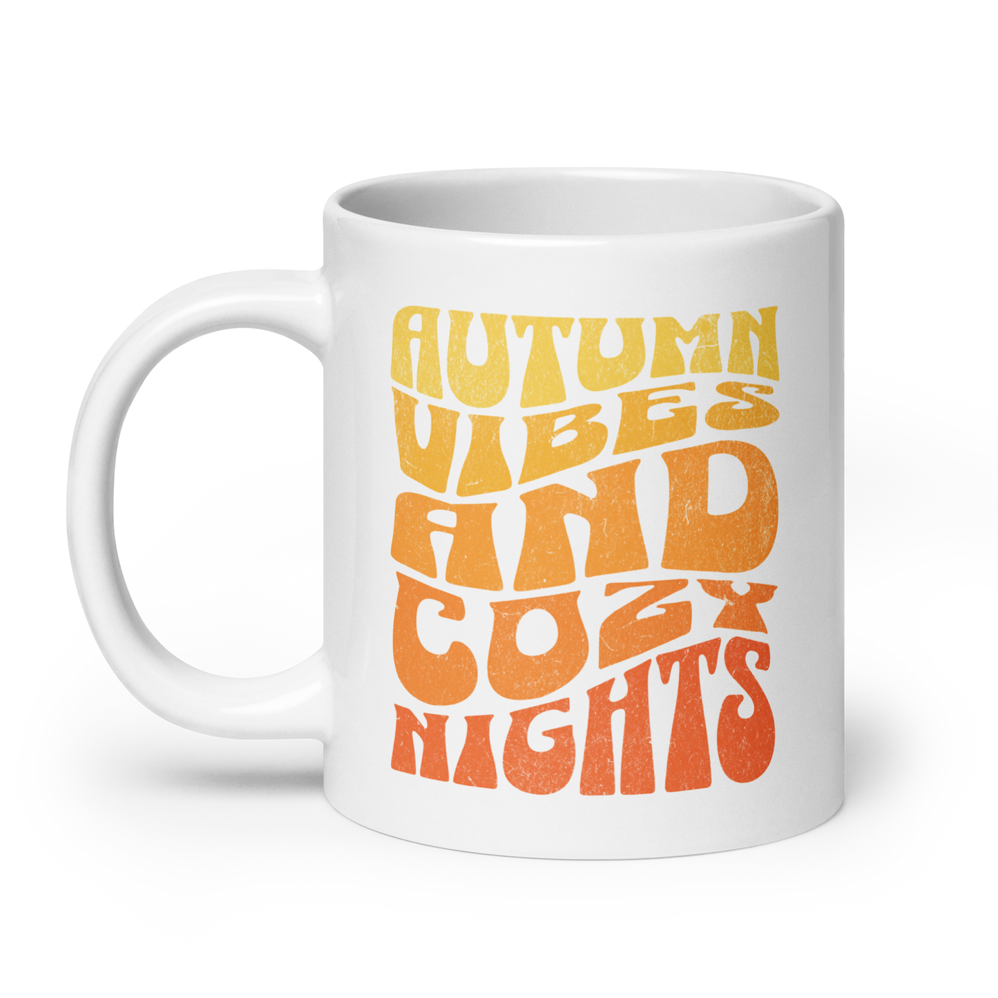 Cozy Autumn Mug - White