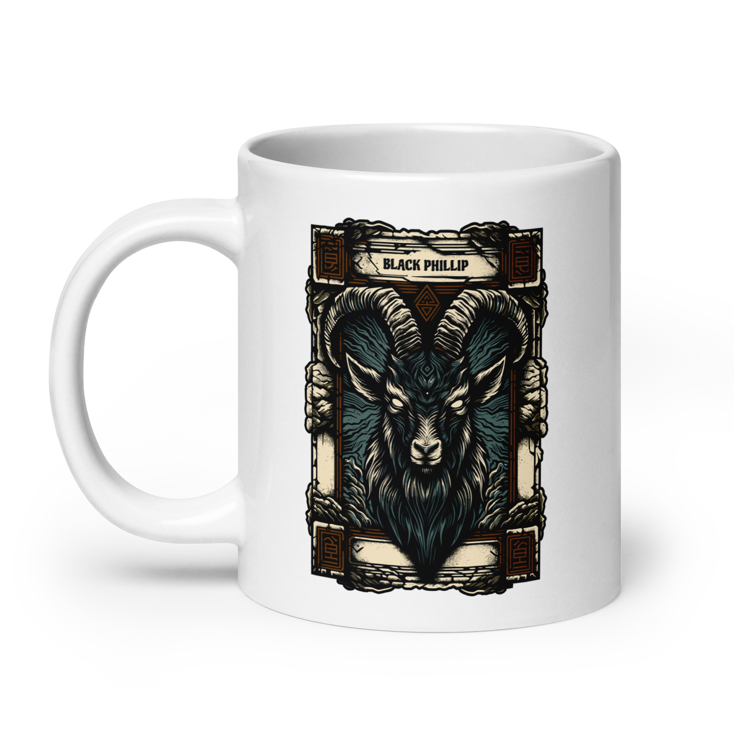 Black Phillip Mug - White