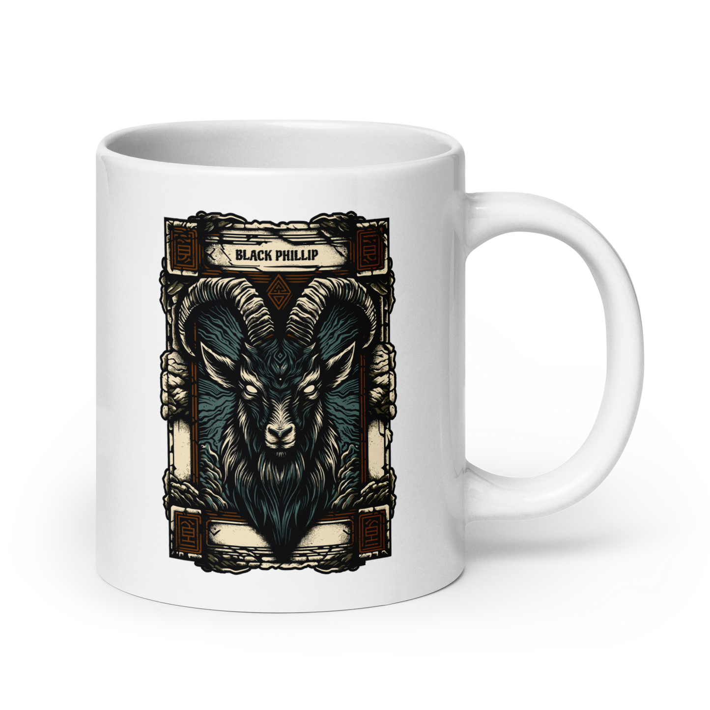 Black Phillip Mug - White